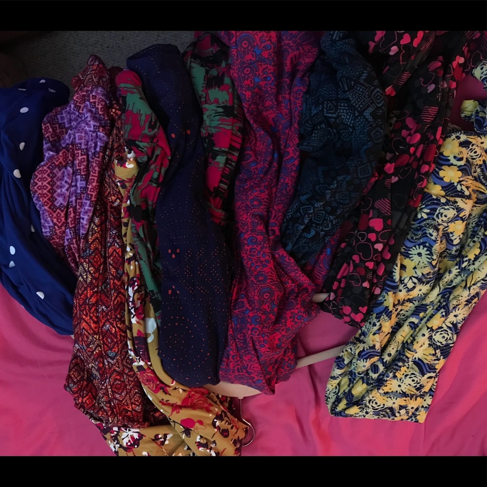 Lot of 10 LulaRoe Leggings OS